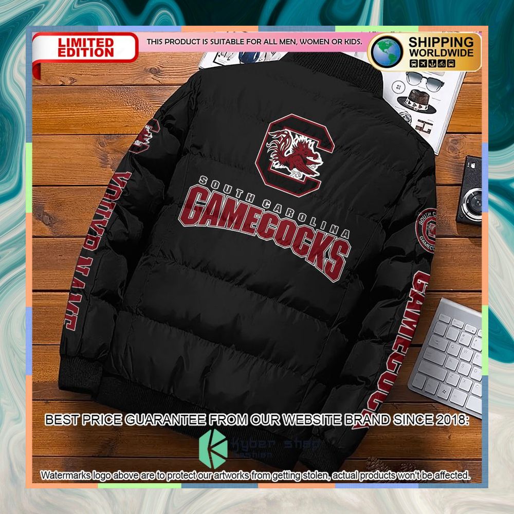 Personalized NCAA South Carolina Gamecocks Puffer Jacket 6 Personalized NCAA South Carolina Gamecocks Puffer Jacket word2