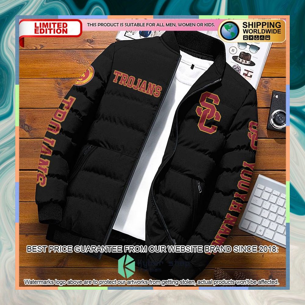 Personalized NCAA USC Trojans Puffer Jacket 4 Personalized NCAA USC Trojans Puffer Jacket word1