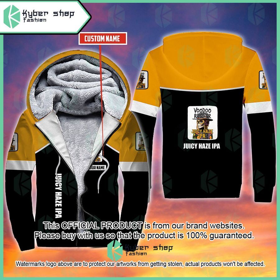 Personalized New Belgium Voodoo Ranger Juicy Haze IPA Fleece Hoodie