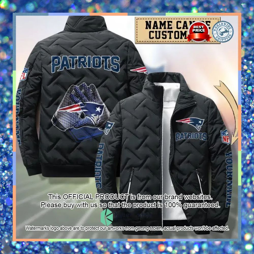 Personalized New England Patriots NFL Puffer Jacket 4 Personalized New England Patriots NFL Puffer Jacket word2