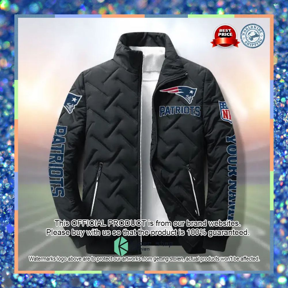 Personalized New England Patriots NFL Puffer Jacket 5 Personalized New England Patriots NFL Puffer Jacket word2