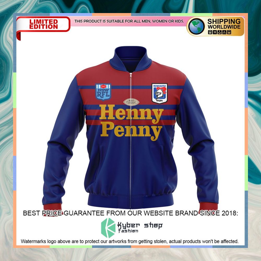 Personalized Newcastle Knights Bomber Jacket 8 Personalized Newcastle Knights Bomber Jacket word1