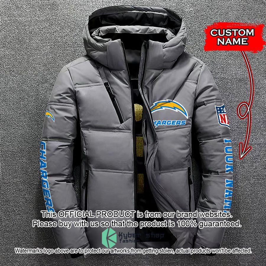 Personalized NFL Los Angeles Chargers Down Jacket 4 Personalized NFL Los Angeles Chargers Down Jacket word3