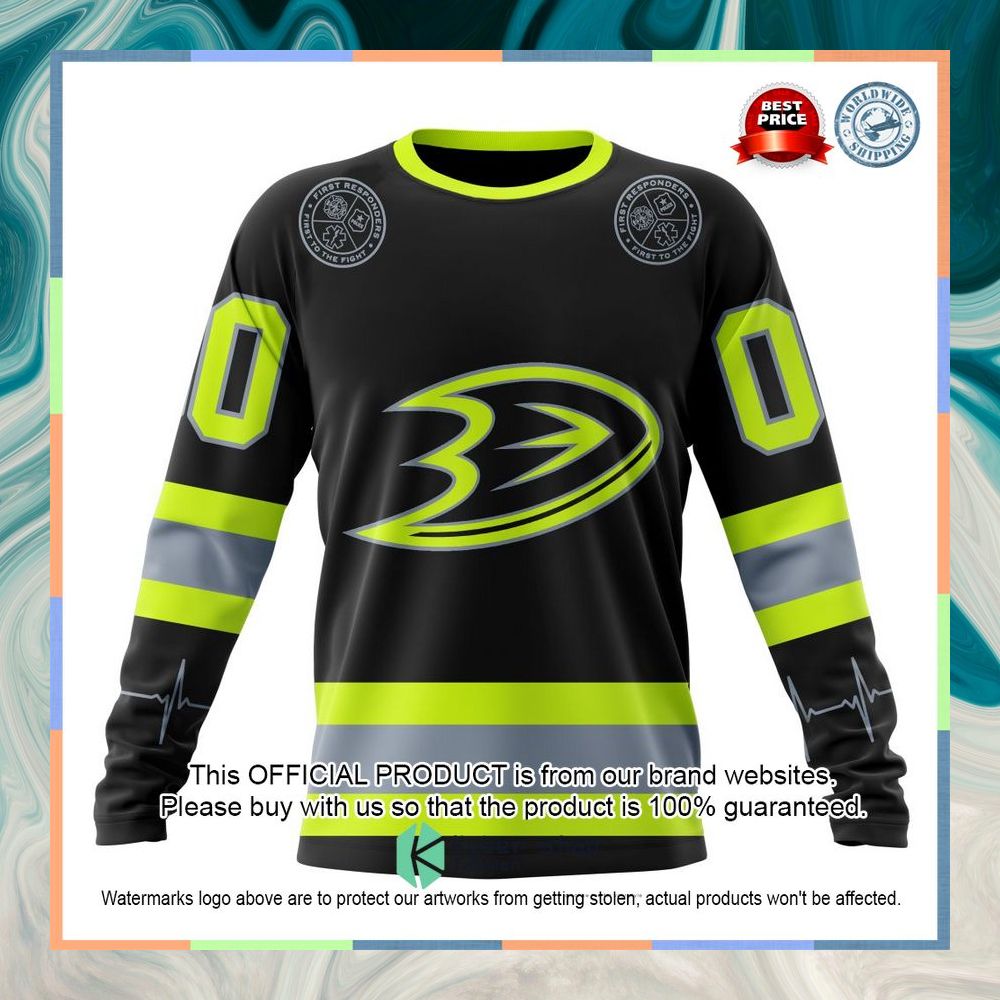Personalized NHL Anaheim Ducks FireFighter Uniforms Shirt, Hoodie 15 Personalized NHL Anaheim Ducks FireFighter Uniforms Shirt, Hoodie word3