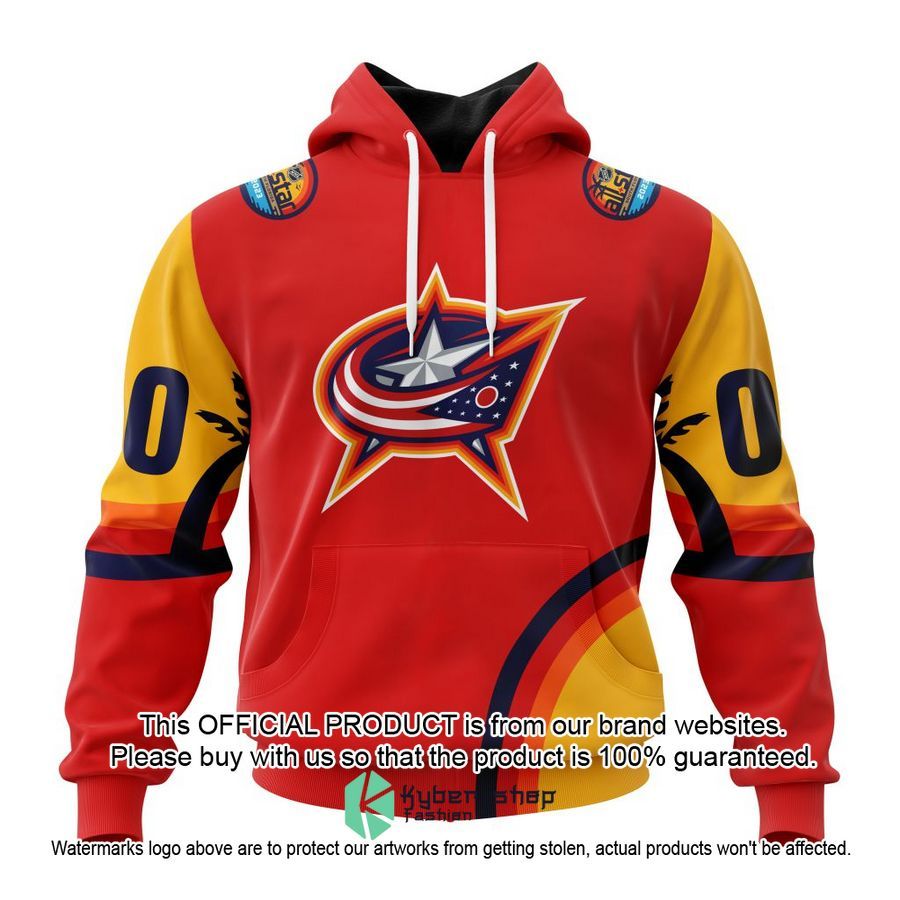 Personalized NHL Columbus Blue Jackets Special ALL-Star Game Design With Florida Sunset Shirt, Hoodie