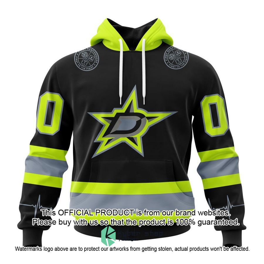 Personalized NHL Dallas Stars FireFighter Uniforms Shirt, Hoodie