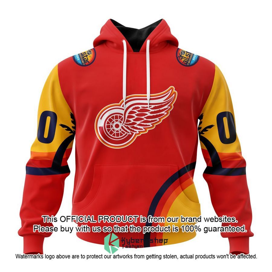 Personalized NHL Detroit Red Wings Special ALL-Star Game Design With Florida Sunset Shirt, Hoodie