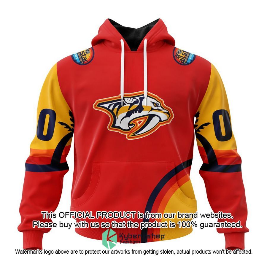 Personalized NHL Nashville Predators Special ALL-Star Game Design With Florida Sunset Shirt, Hoodie