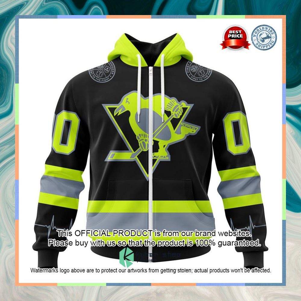 Personalized NHL Pittsburgh Penguins FireFighter Uniforms Shirt, Hoodie 11 Personalized NHL Pittsburgh Penguins FireFighter Uniforms Shirt, Hoodie word2