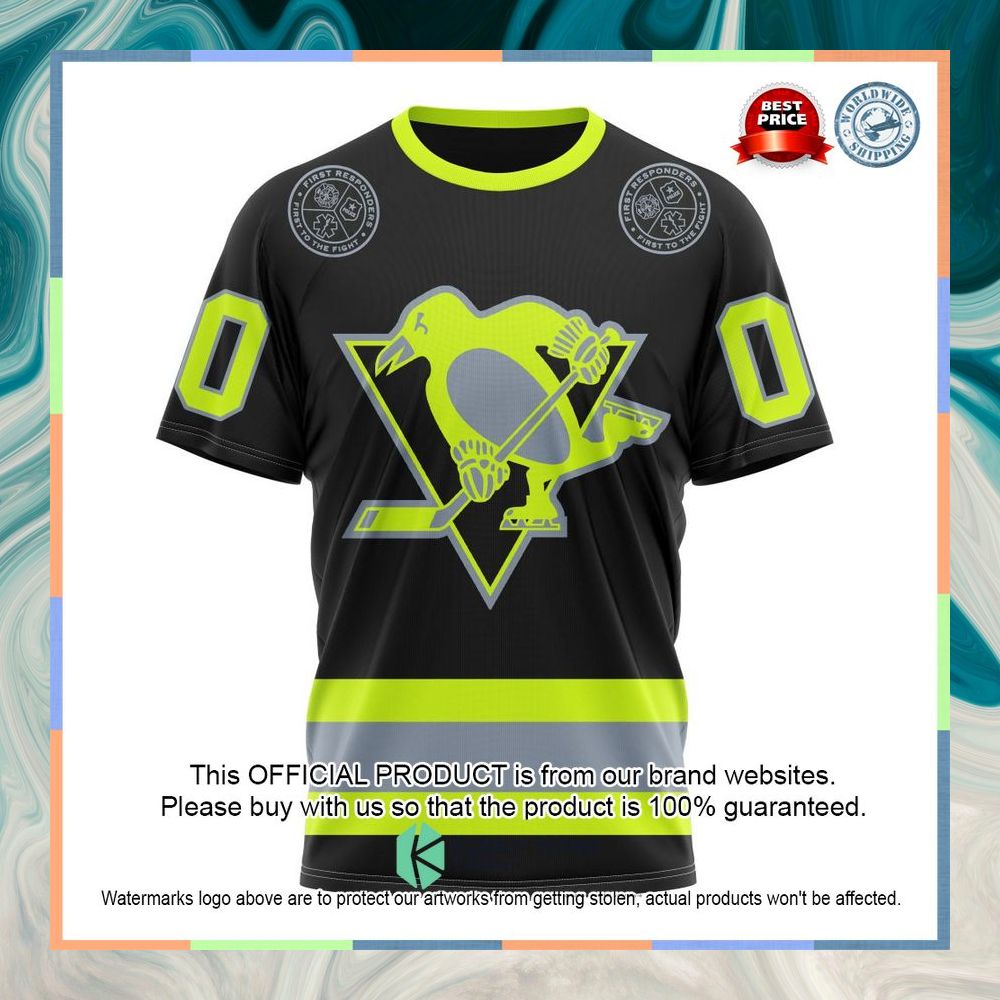 Personalized NHL Pittsburgh Penguins FireFighter Uniforms Shirt, Hoodie 17 Personalized NHL Pittsburgh Penguins FireFighter Uniforms Shirt, Hoodie word2