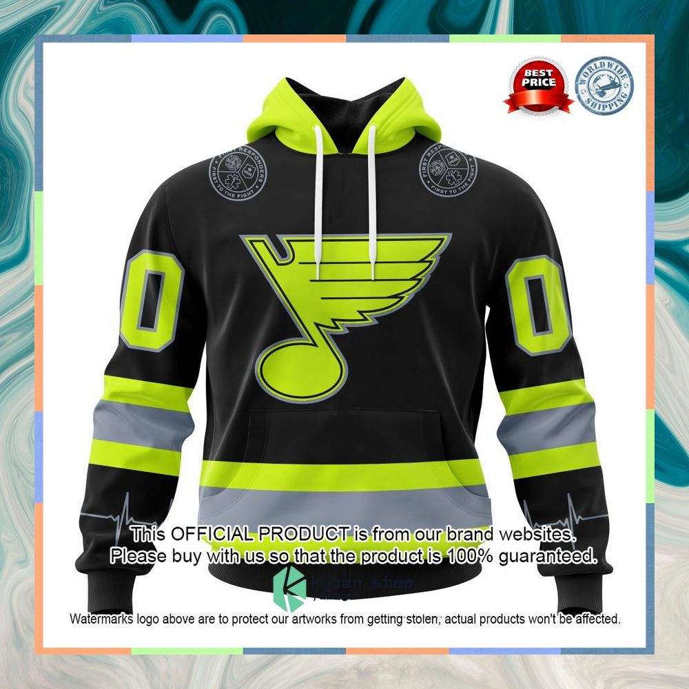 Personalized NHL St. Louis Blues FireFighter Uniforms Shirt, Hoodie 10 Personalized NHL St. Louis Blues FireFighter Uniforms Shirt, Hoodie word1