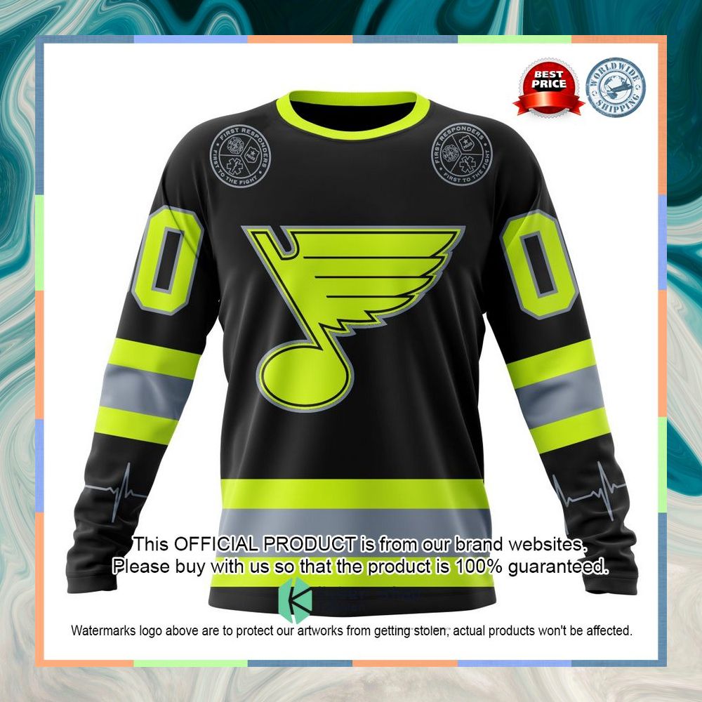 Personalized NHL St. Louis Blues FireFighter Uniforms Shirt, Hoodie 15 Personalized NHL St. Louis Blues FireFighter Uniforms Shirt, Hoodie word1