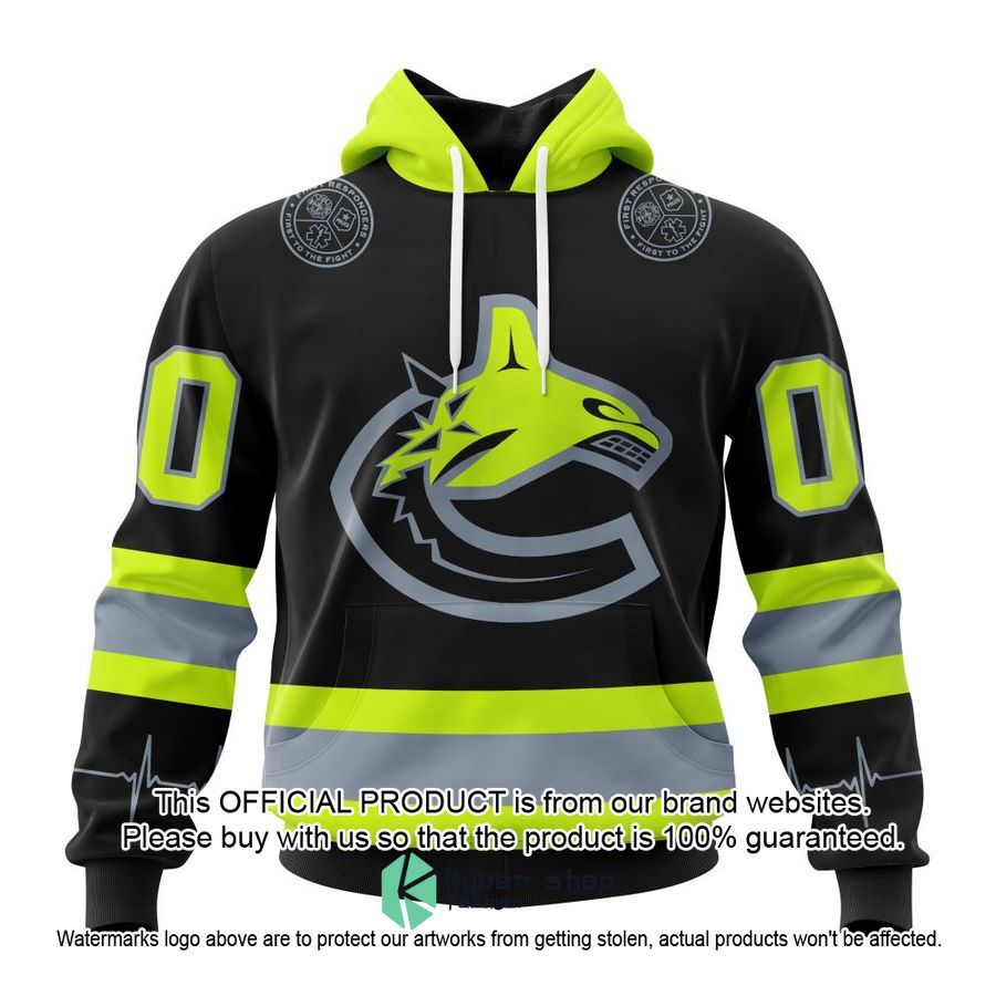 Personalized NHL Vancouver Canucks FireFighter Uniforms Shirt, Hoodie