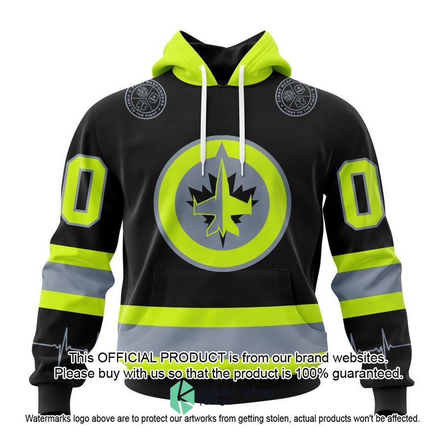 Personalized NHL Winnipeg Jets FireFighter Uniforms Shirt, Hoodie