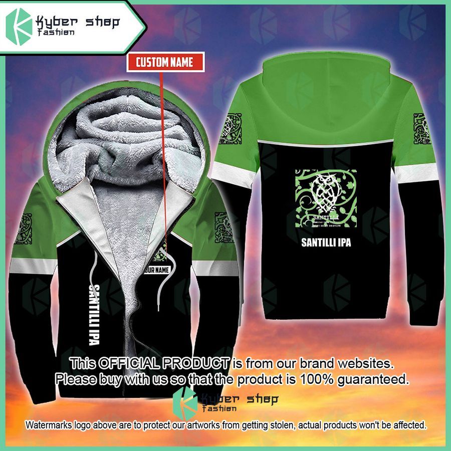 Personalized Night Shift Santilli IPA Fleece Hoodie