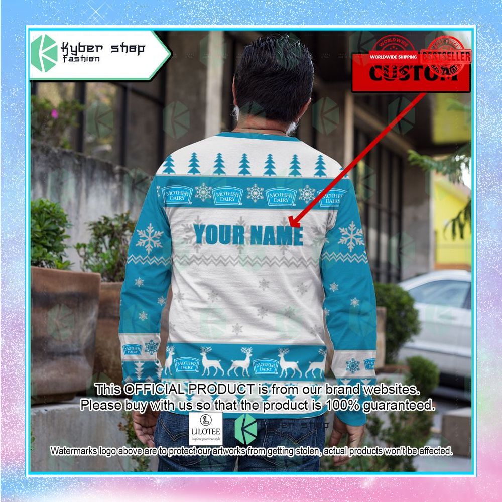 Personalized Mother Dairy Ugly Christmas Sweater 8 Personalized Mother Dairy Ugly Christmas Sweater word2