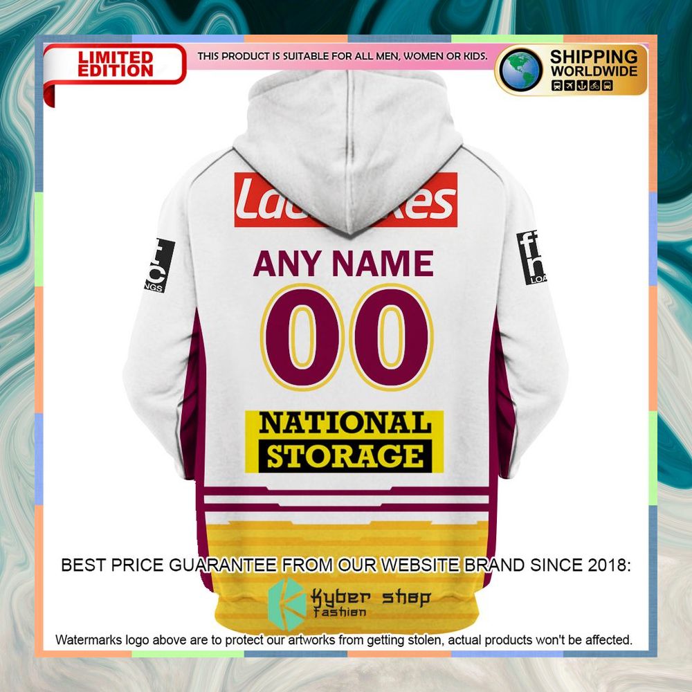 Personalized NRL Brisbane Broncos white Shirt, Hoodie 14 Personalized NRL Brisbane Broncos white Shirt, Hoodie word3