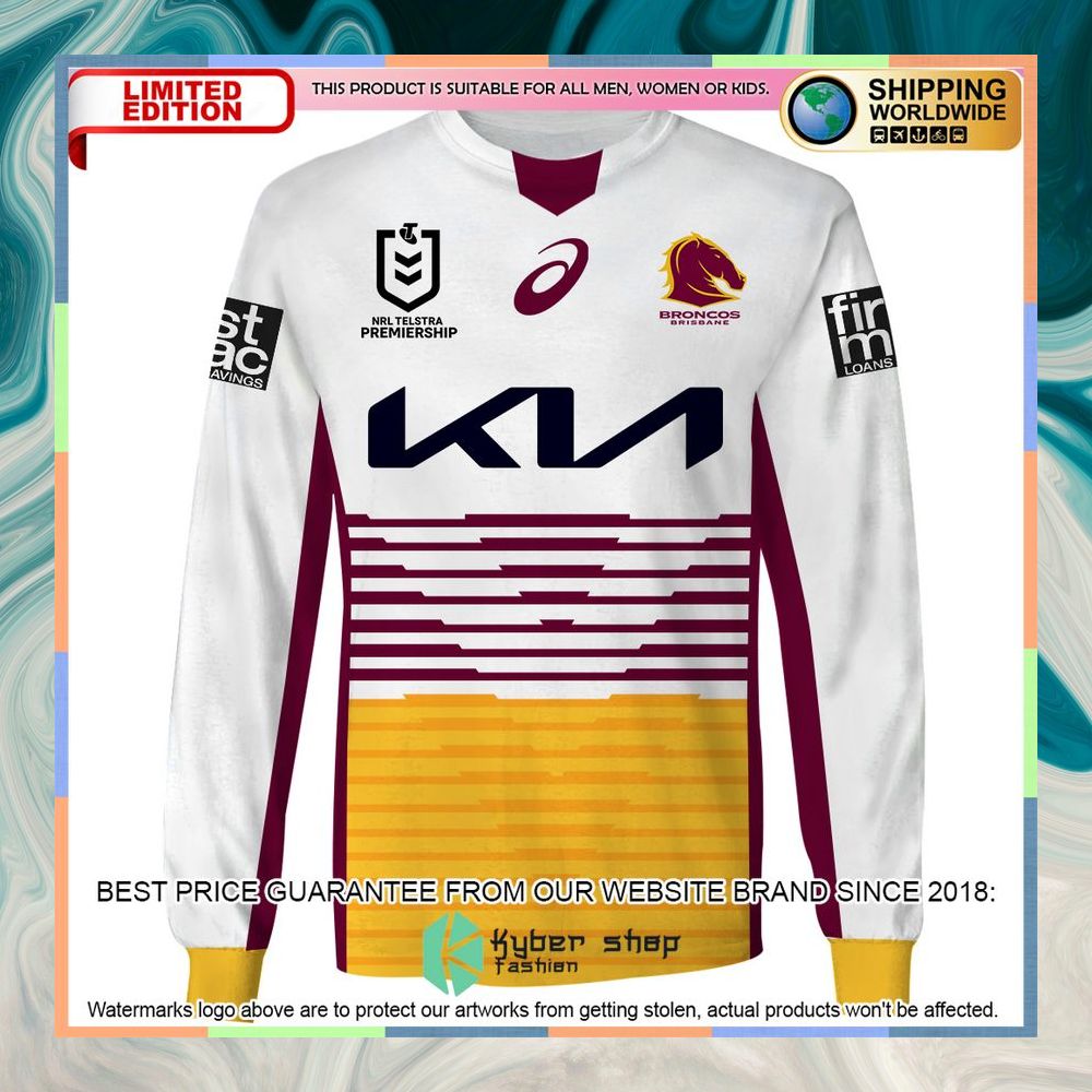 Personalized NRL Brisbane Broncos white Shirt, Hoodie 15 Personalized NRL Brisbane Broncos white Shirt, Hoodie word3
