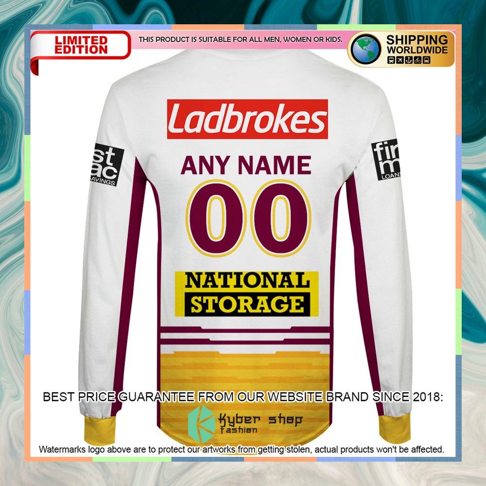 Personalized NRL Brisbane Broncos white Shirt, Hoodie 16 Personalized NRL Brisbane Broncos white Shirt, Hoodie word3