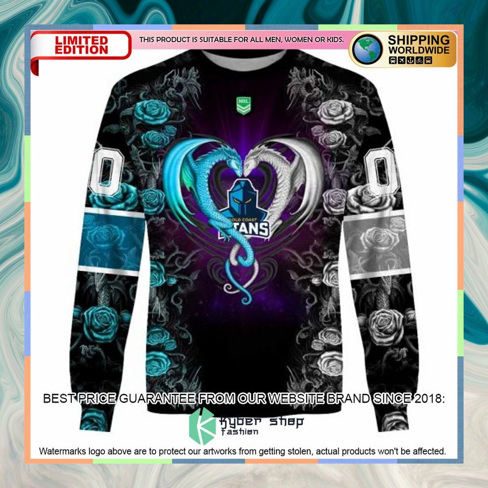 Personalized NRL Gold Coast Titans Rose Dragon Shirt, Hoodie 15 Personalized NRL Gold Coast Titans Rose Dragon Shirt, Hoodie word1