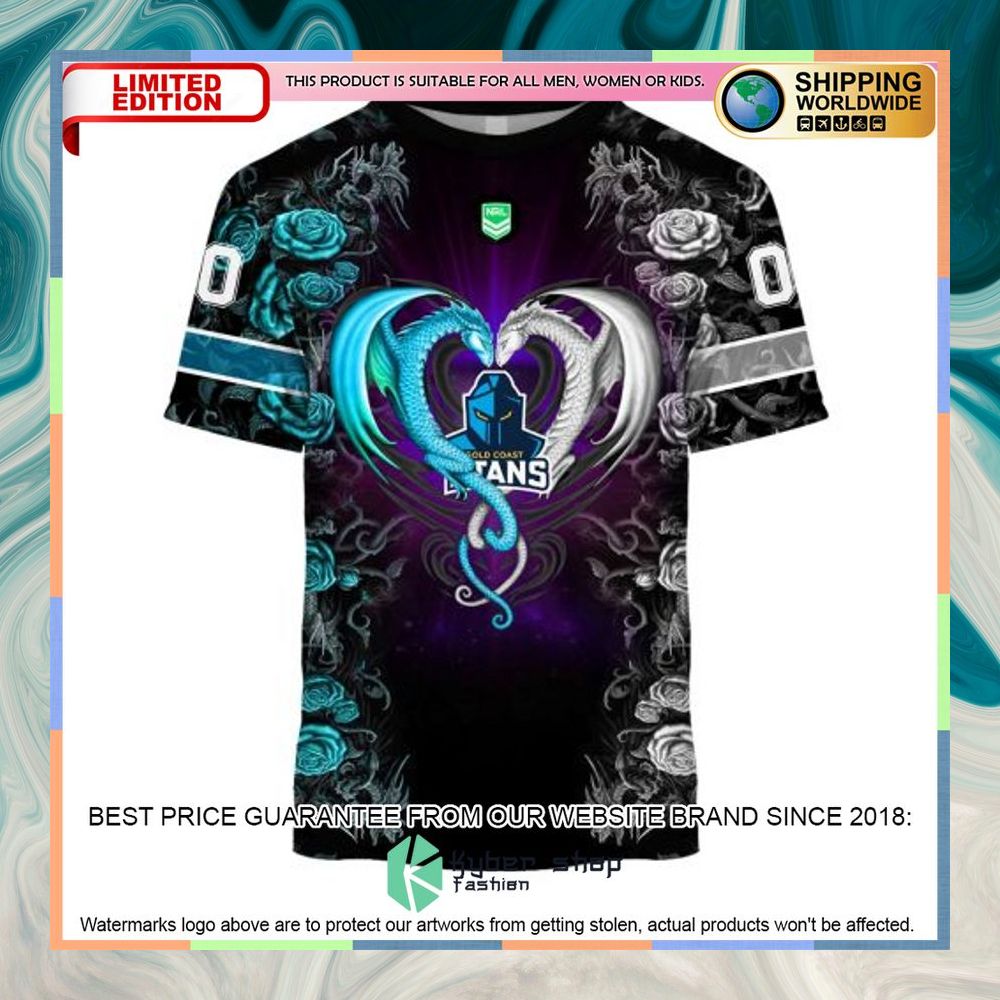 Personalized NRL Gold Coast Titans Rose Dragon Shirt, Hoodie 17 Personalized NRL Gold Coast Titans Rose Dragon Shirt, Hoodie word1