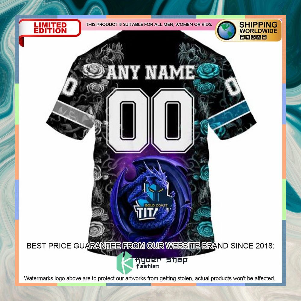 Personalized NRL Gold Coast Titans Rose Dragon Shirt, Hoodie 18 Personalized NRL Gold Coast Titans Rose Dragon Shirt, Hoodie word1