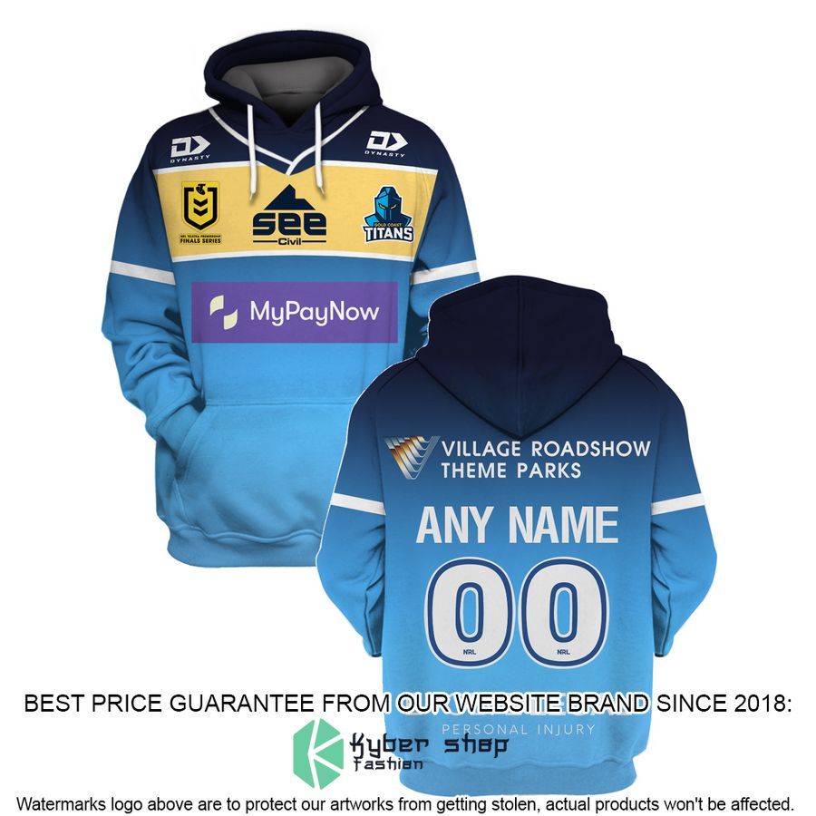 Personalized NRL Gold Coast Titans Shirt, Hoodie