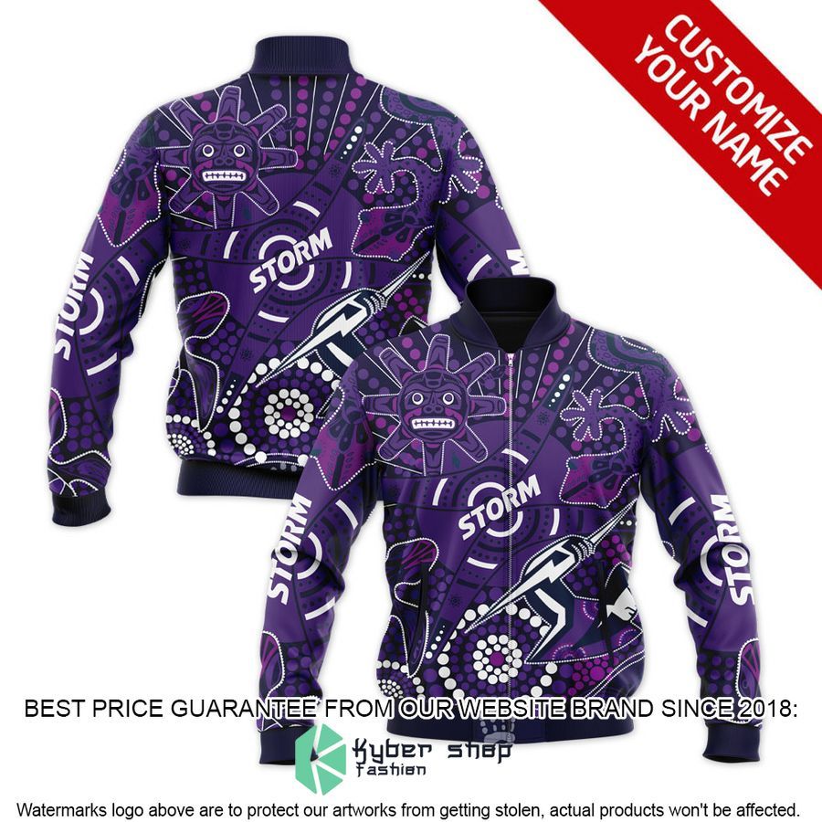 Personalized NRL Melbourne Storm Bomber Jacket word3