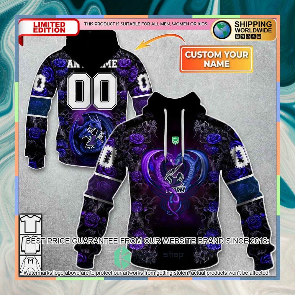 Personalized NRL Melbourne Storm Rose Dragon Shirt, Hoodie 10 Personalized NRL Melbourne Storm Rose Dragon Shirt, Hoodie word3