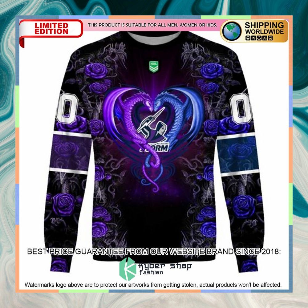 Personalized NRL Melbourne Storm Rose Dragon Shirt, Hoodie 15 Personalized NRL Melbourne Storm Rose Dragon Shirt, Hoodie word3