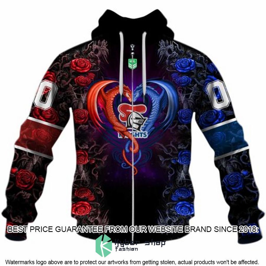 Personalized NRL Newcastle Knights Rose Dragon Shirt, Hoodie 3 Personalized NRL Newcastle Knights Rose Dragon Shirt, Hoodie word3