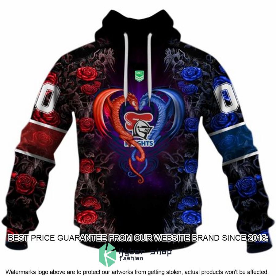 Personalized NRL Newcastle Knights Rose Dragon Shirt, Hoodie 4 Personalized NRL Newcastle Knights Rose Dragon Shirt, Hoodie word3