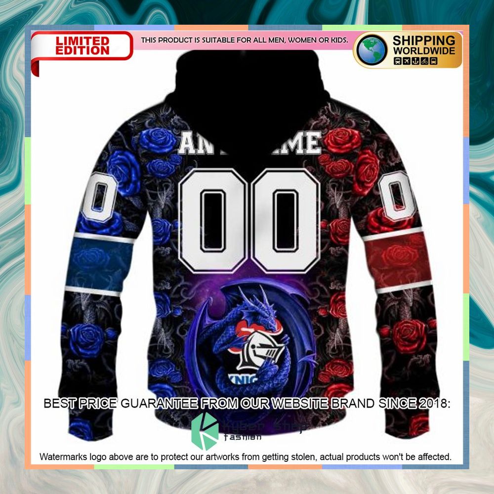 Personalized NRL Newcastle Knights Rose Dragon Shirt, Hoodie 14 Personalized NRL Newcastle Knights Rose Dragon Shirt, Hoodie word3