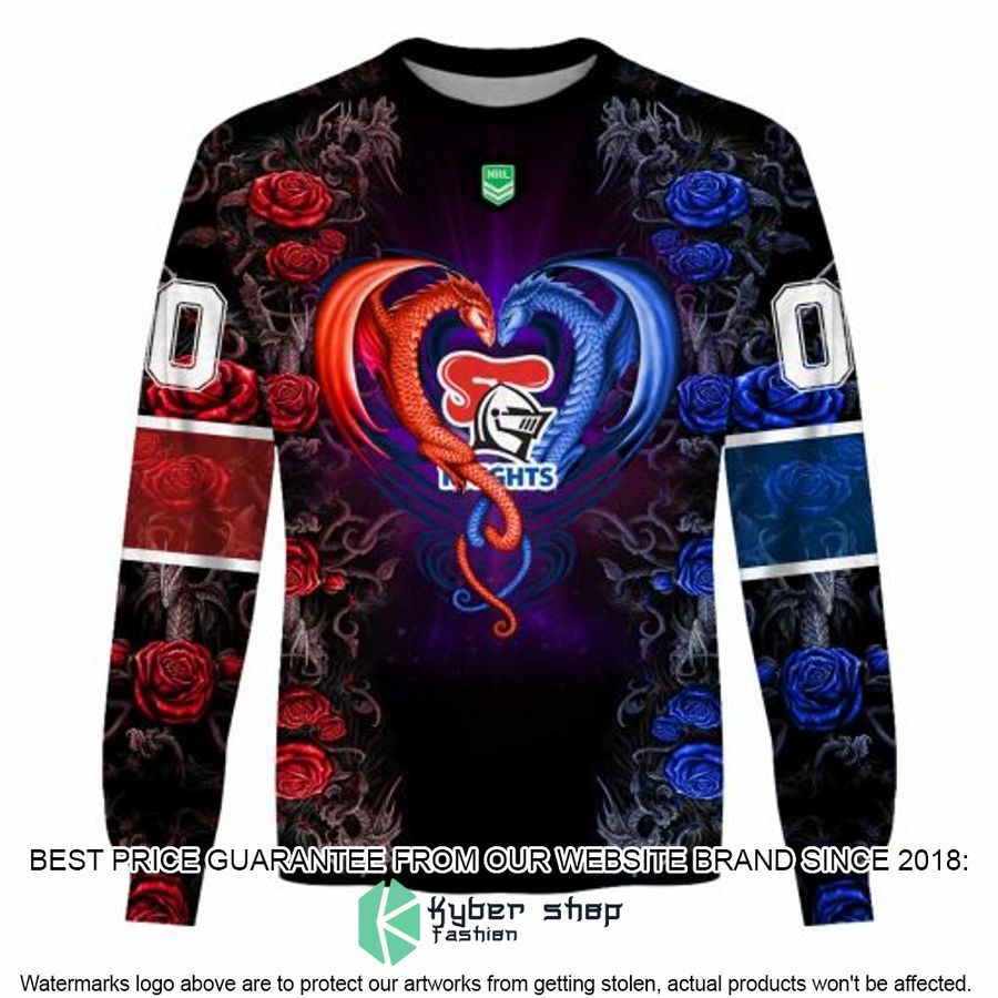 Personalized NRL Newcastle Knights Rose Dragon Shirt, Hoodie 6 Personalized NRL Newcastle Knights Rose Dragon Shirt, Hoodie word3