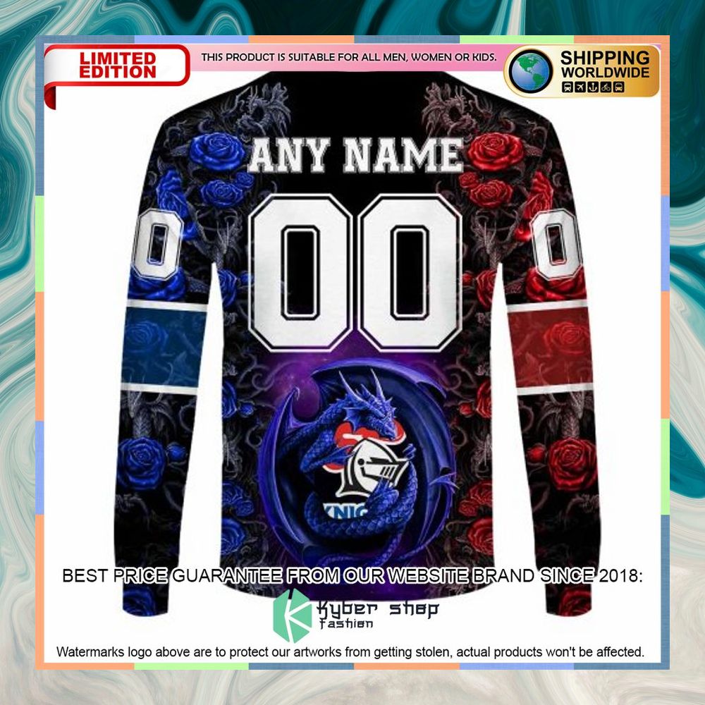 Personalized NRL Newcastle Knights Rose Dragon Shirt, Hoodie 16 Personalized NRL Newcastle Knights Rose Dragon Shirt, Hoodie word3