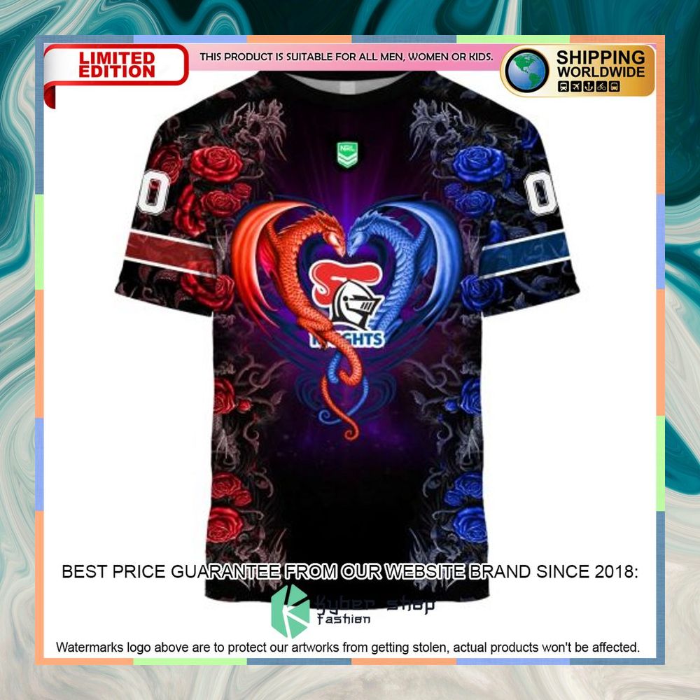 Personalized NRL Newcastle Knights Rose Dragon Shirt, Hoodie 17 Personalized NRL Newcastle Knights Rose Dragon Shirt, Hoodie word3