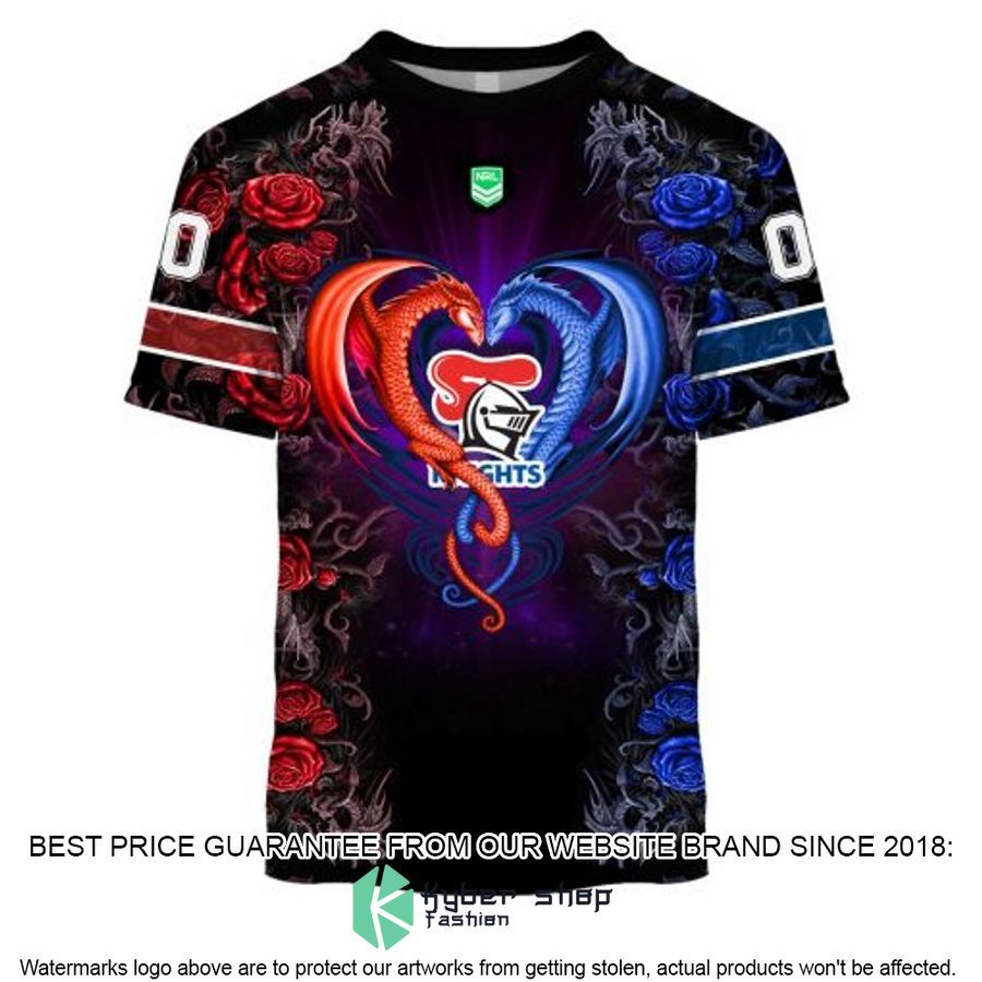 Personalized NRL Newcastle Knights Rose Dragon Shirt, Hoodie 8 Personalized NRL Newcastle Knights Rose Dragon Shirt, Hoodie word3