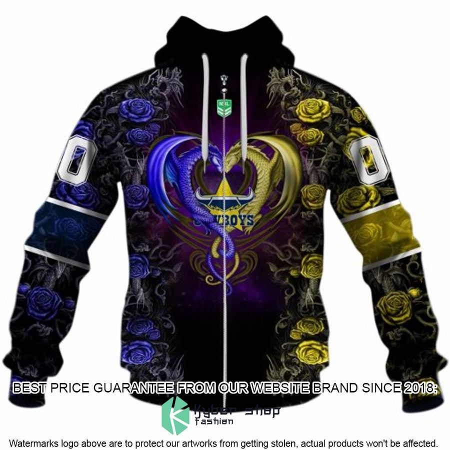 Personalized NRL North Queensland Cowboys Rose Dragon Shirt, Hoodie 3 Personalized NRL North Queensland Cowboys Rose Dragon Shirt, Hoodie word2