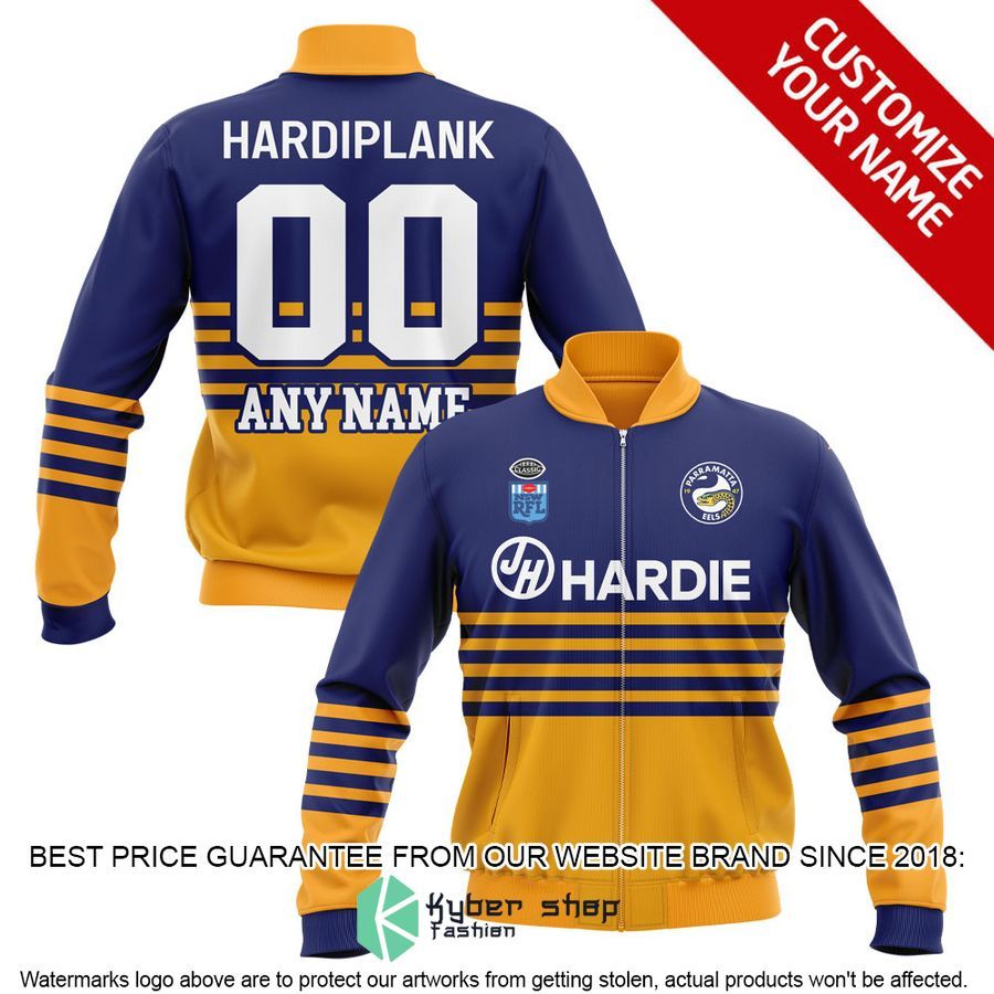 Personalized NRL Parramatta Eels Bomber Jacket word3