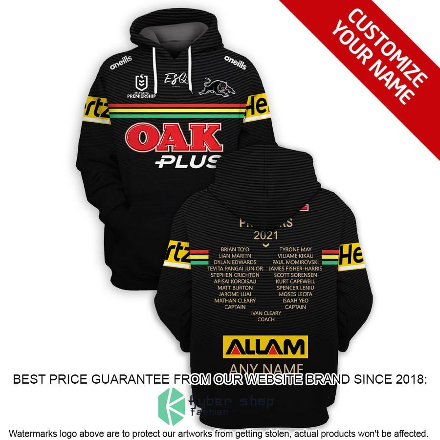 Personalized NRL Penrith Panthers Premiers 2021 Shirt, Hoodie