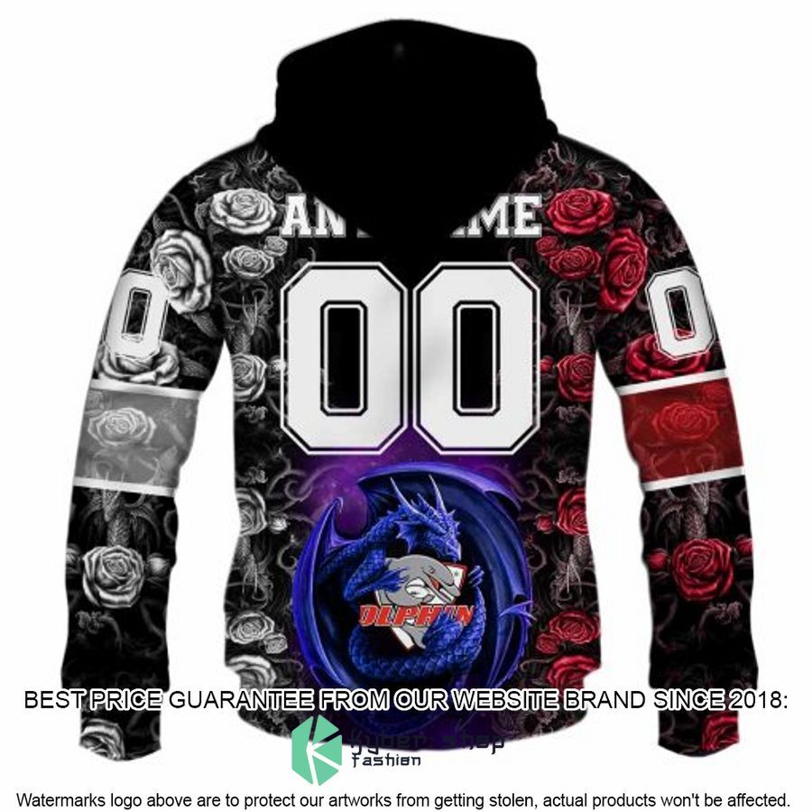 Personalized NRL Redcliffe Dolphins Rose Dragon Shirt, Hoodie 5 Personalized NRL Redcliffe Dolphins Rose Dragon Shirt, Hoodie word3