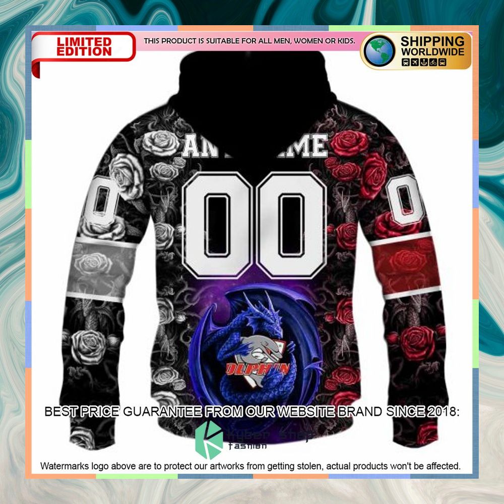 Personalized NRL Redcliffe Dolphins Rose Dragon Shirt, Hoodie 14 Personalized NRL Redcliffe Dolphins Rose Dragon Shirt, Hoodie word3