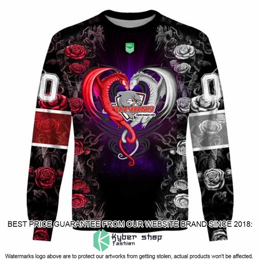 Personalized NRL Redcliffe Dolphins Rose Dragon Shirt, Hoodie 6 Personalized NRL Redcliffe Dolphins Rose Dragon Shirt, Hoodie word3