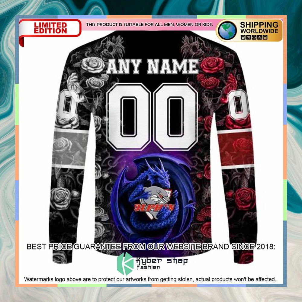Personalized NRL Redcliffe Dolphins Rose Dragon Shirt, Hoodie 16 Personalized NRL Redcliffe Dolphins Rose Dragon Shirt, Hoodie word3