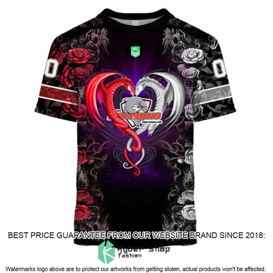 Personalized NRL Redcliffe Dolphins Rose Dragon Shirt, Hoodie 8 Personalized NRL Redcliffe Dolphins Rose Dragon Shirt, Hoodie word3