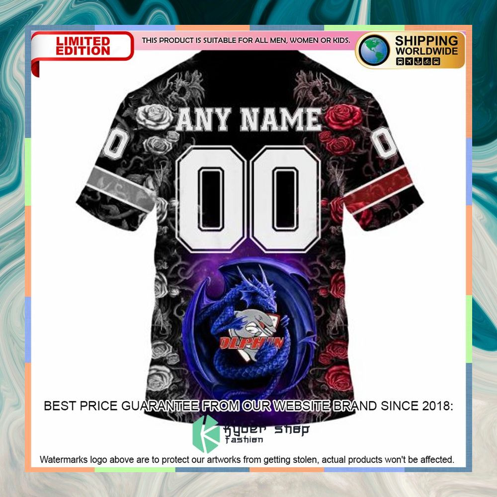 Personalized NRL Redcliffe Dolphins Rose Dragon Shirt, Hoodie 18 Personalized NRL Redcliffe Dolphins Rose Dragon Shirt, Hoodie word3