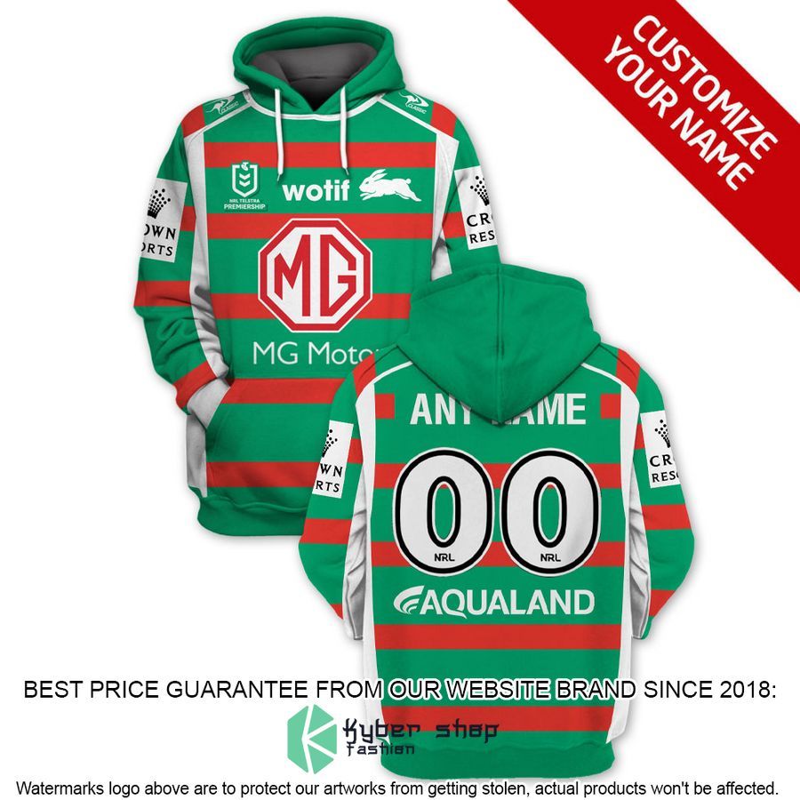 Personalized NRL South Sydney Rabbitohs MG Motor Shirt, Hoodie word2