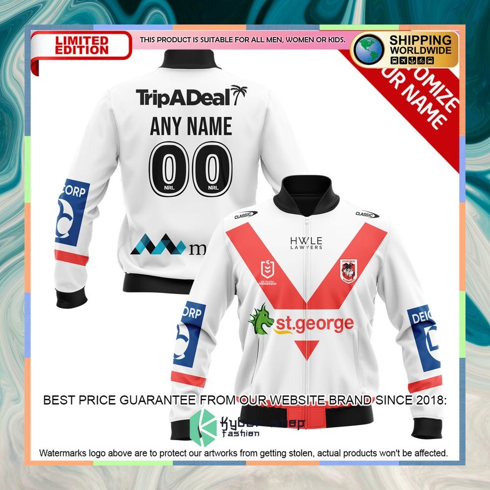 Personalized NRL St. George Illawarra Dragons Bomber Jacket 13 Personalized NRL St. George Illawarra Dragons Bomber Jacket word2