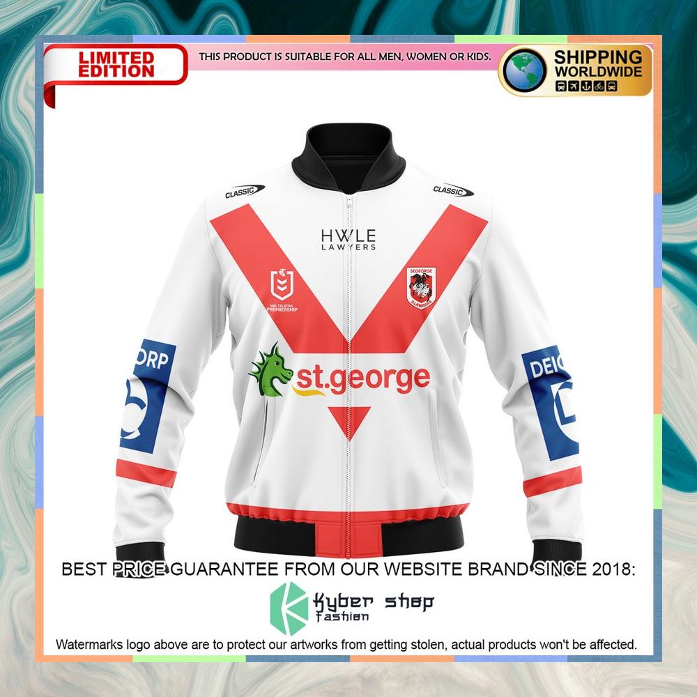 Personalized NRL St. George Illawarra Dragons Bomber Jacket 16 Personalized NRL St. George Illawarra Dragons Bomber Jacket word2