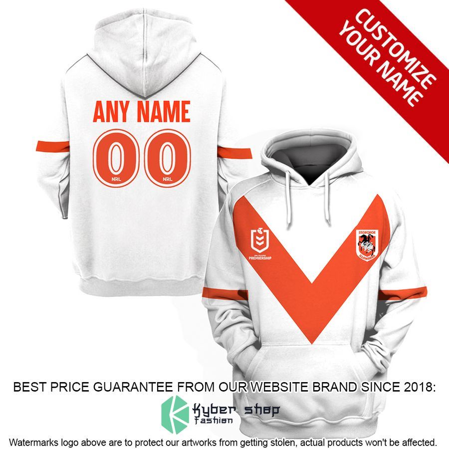Personalized NRL St. George Illawarra Dragons white Shirt, Hoodie